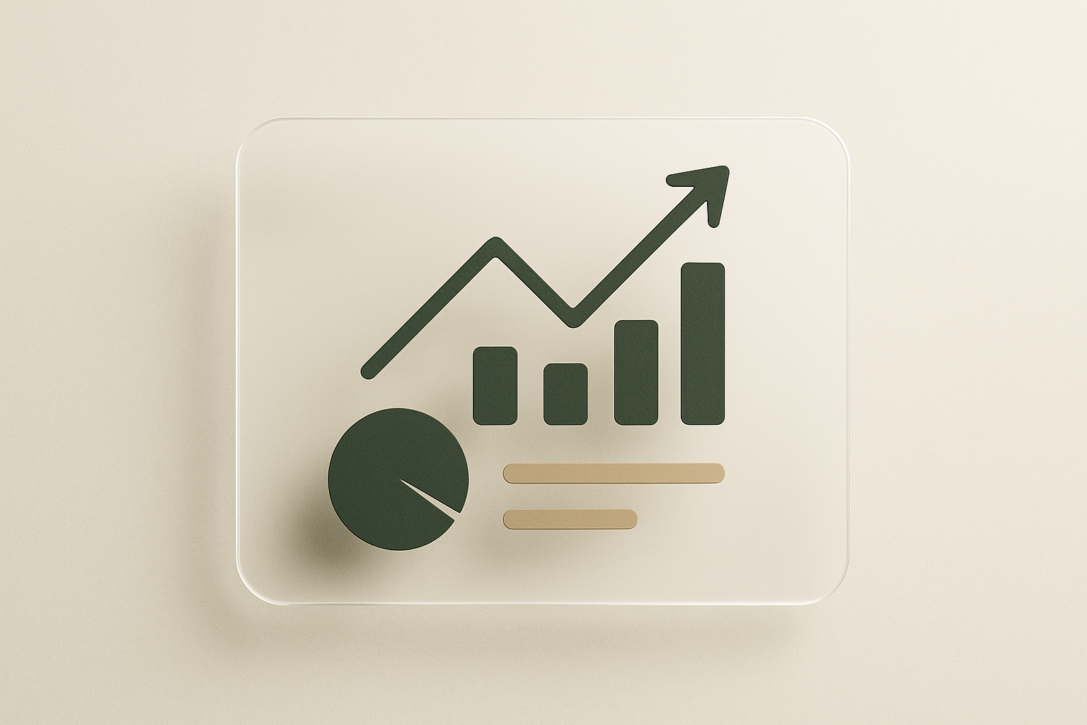 Marketing performance dashboard with growth chart and channel breakdown